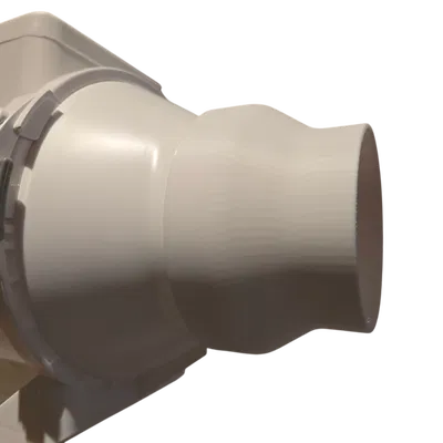 Đầu chuyển đổi ống dẫn khí từ 100mm sang 80mm cho quạt hút inline