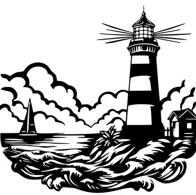 Tranh treo tường ngọn hải đăng (Lighthouse Wall Art)