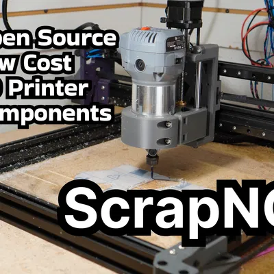 ScrapNC—Máy phay CNC giá rẻ tận dụng linh kiện máy in 3D