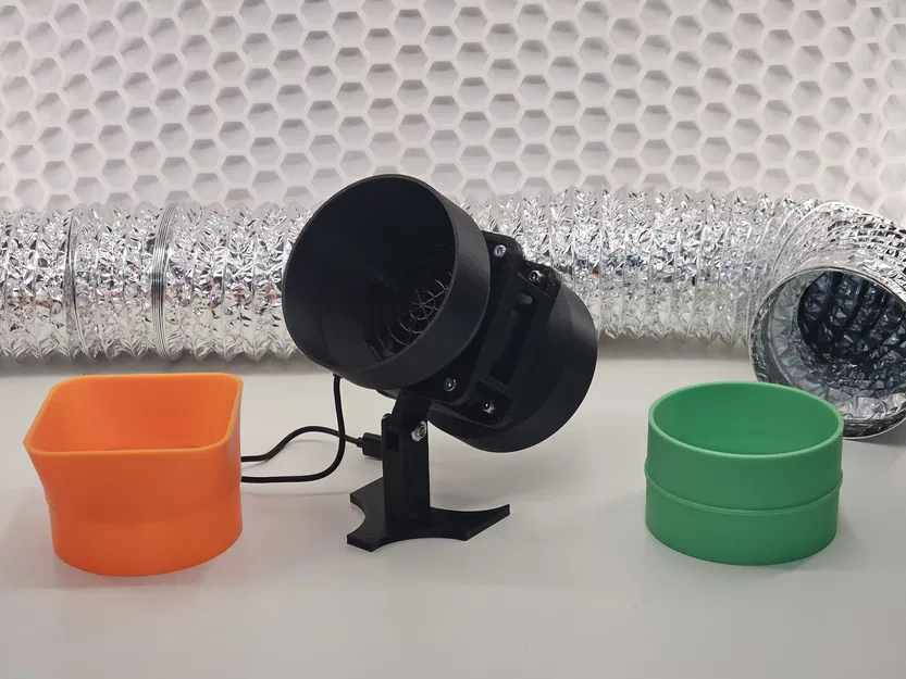 Bộ chuyển đổi quạt 80mm sang ống dẫn 100mm cho máy hút khói hàn - Image 5