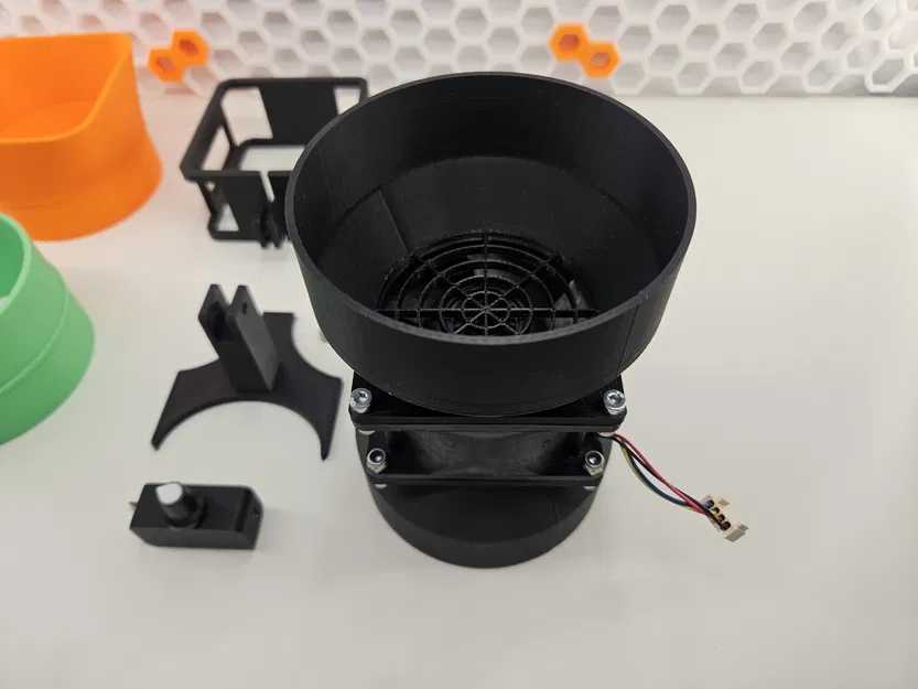 Bộ chuyển đổi quạt 80mm sang ống dẫn 100mm cho máy hút khói hàn - Image 8