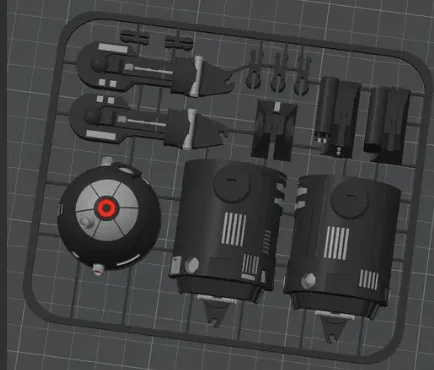 Mô hình lắp ráp Kit Card R2D2 và R2Q5 cho fan Star Wars - Image 2