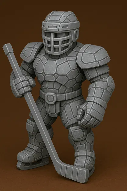 Mô hình Mecha Hockey Player - Tượng robot cầu thủ khúc côn cầu - Image 1