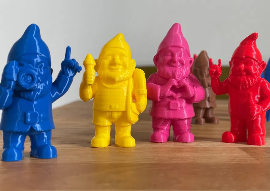 Garden Gnomes / Gartenzwerge - Bộ sưu tập chú lùn làm vườn cử chỉ tay tinh nghịch - Image 5