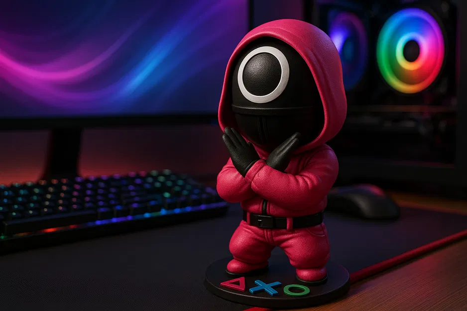 Squid Game - Mô hình Chibi Game Guardian - Tượng sưu tầm với đế biểu tượng - Image 1