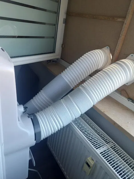 Độ ống đơn thành ống đôi cho máy lạnh di động Airwell, Midea, Trotec, Comfee - Image 1