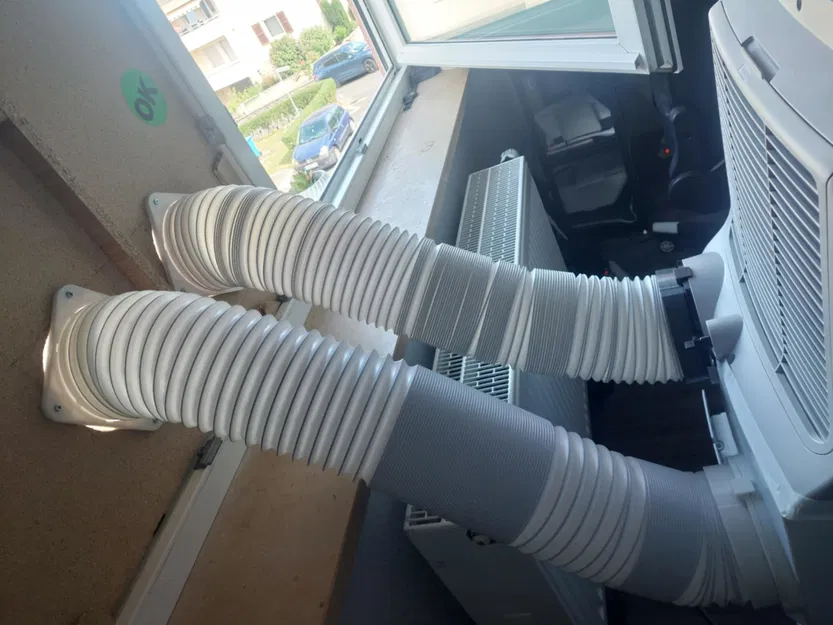 Độ ống đơn thành ống đôi cho máy lạnh di động Airwell, Midea, Trotec, Comfee - Image 2