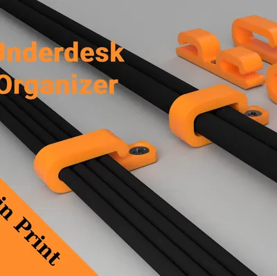 Kẹp cố định dây cáp dưới bàn làm việc – In 3D nhanh chóng, gọn gàng