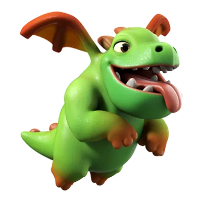 Mô hình 3D Baby Dragon từ Clash of Clans - Đẹp và chi tiết