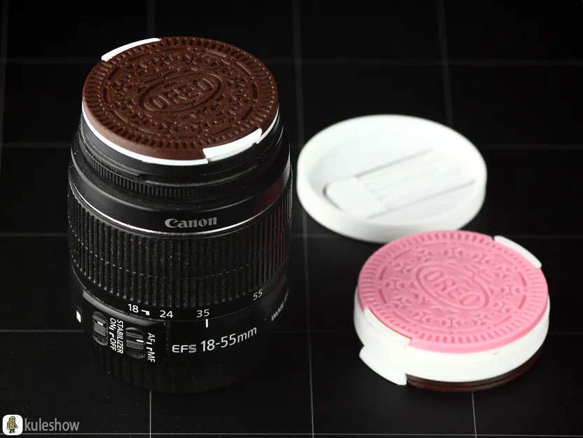 Nắp đậy ống kính (Lens Cap) hình bánh Oreo 58mm - Image 2