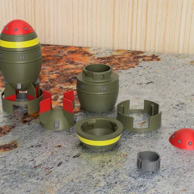 Hộp Đựng Mini Nuke Magnetic Twist Lock