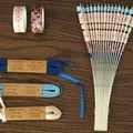 Ribbon Hand Fan - Quạt cầm tay đan ruy-băng đầy sáng tạo - Thumbnail 8