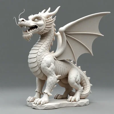 Mô hình tượng rồng 3D tinh xảo dành cho người yêu thích in 3D