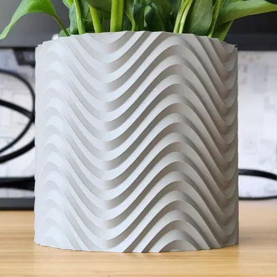Chậu cây họa tiết gió (Wind Plant Pot) - Thiết kế Vase Mode