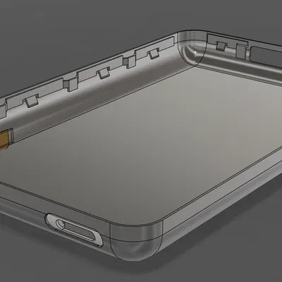 Mô hình CAD tham khảo vỏ lưng mỏng cho iPod Classic/Video gen 5