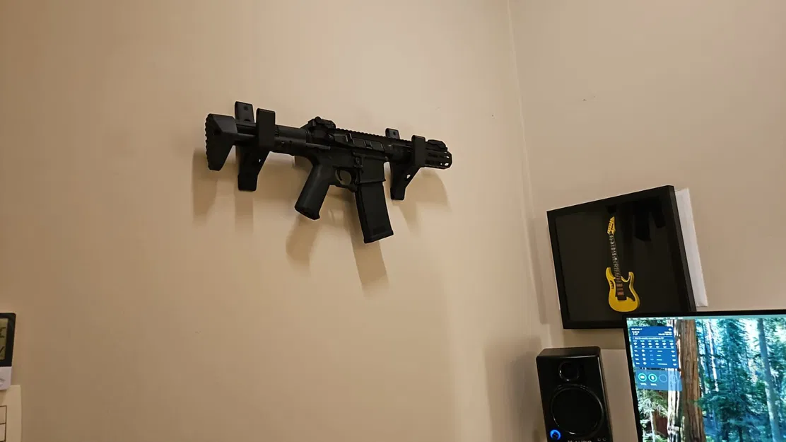 Giá Treo Súng Airsoft Gắn Tường Độc Đáo - Phụ Kiện In 3D - Image 3