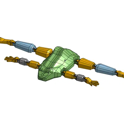 Flexy Frog - Mô hình ếch khớp nối linh hoạt với tay chân cử động được