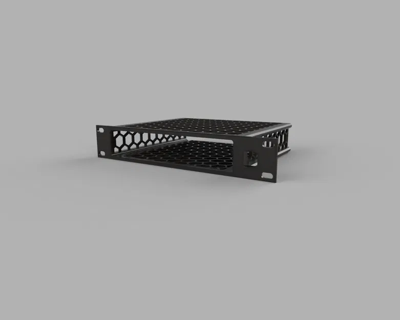 Khung gắn 1U cho Lenovo M720Q chuẩn rack 10 inch kèm giá đỡ Keystone - Image 2