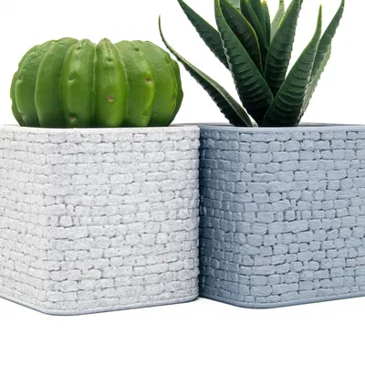 Chậu trồng cây vân đá (Stone Wall Planter) in 3D đẹp mắt