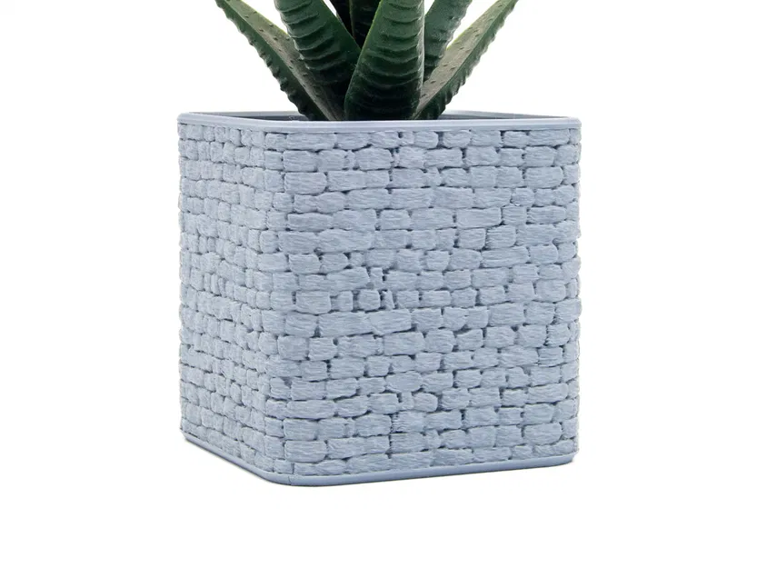 Chậu trồng cây vân đá (Stone Wall Planter) in 3D đẹp mắt - Image 2