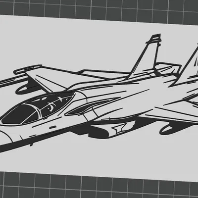 Tranh treo tường mô hình máy bay chiến đấu 3D in tại nhà cực đẹp