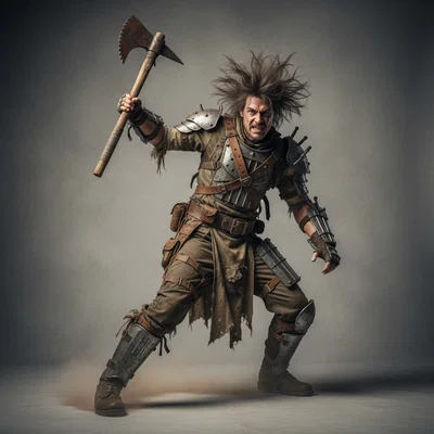 Mô hình 3D chiến binh Mad Max Warrior 6 đầy mạnh mẽ