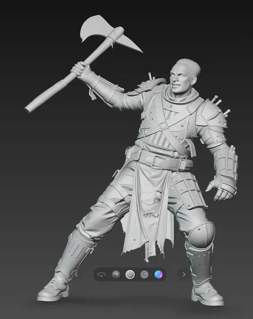 Mô hình 3D chiến binh Mad Max Warrior 6 đầy mạnh mẽ - Image 2