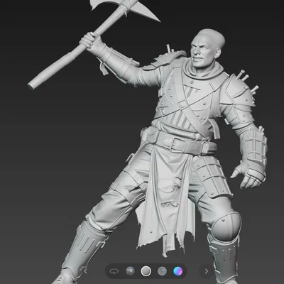 Mô hình 3D chiến binh Mad Max Warrior 6 đầy mạnh mẽ