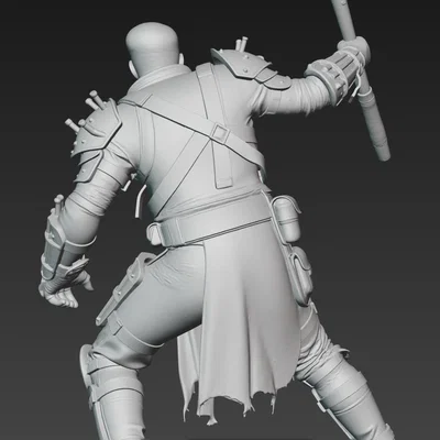 Mô hình 3D chiến binh Mad Max Warrior 6 đầy mạnh mẽ