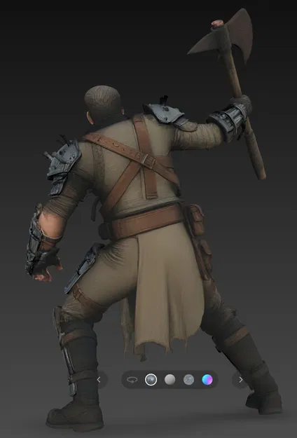 Mô hình 3D chiến binh Mad Max Warrior 6 đầy mạnh mẽ - Image 5