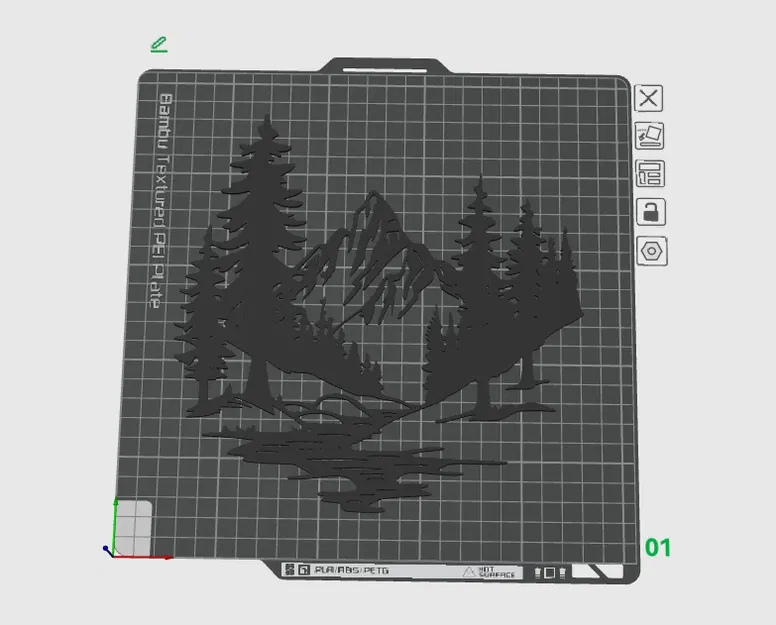 Tranh treo tường hình núi nghệ thuật - Image 2