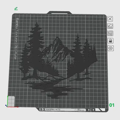 Tranh treo tường hình núi nghệ thuật