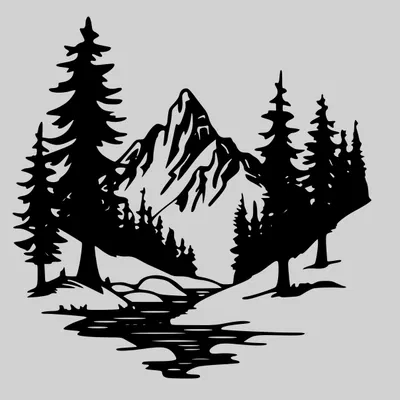 Tranh treo tường hình núi nghệ thuật