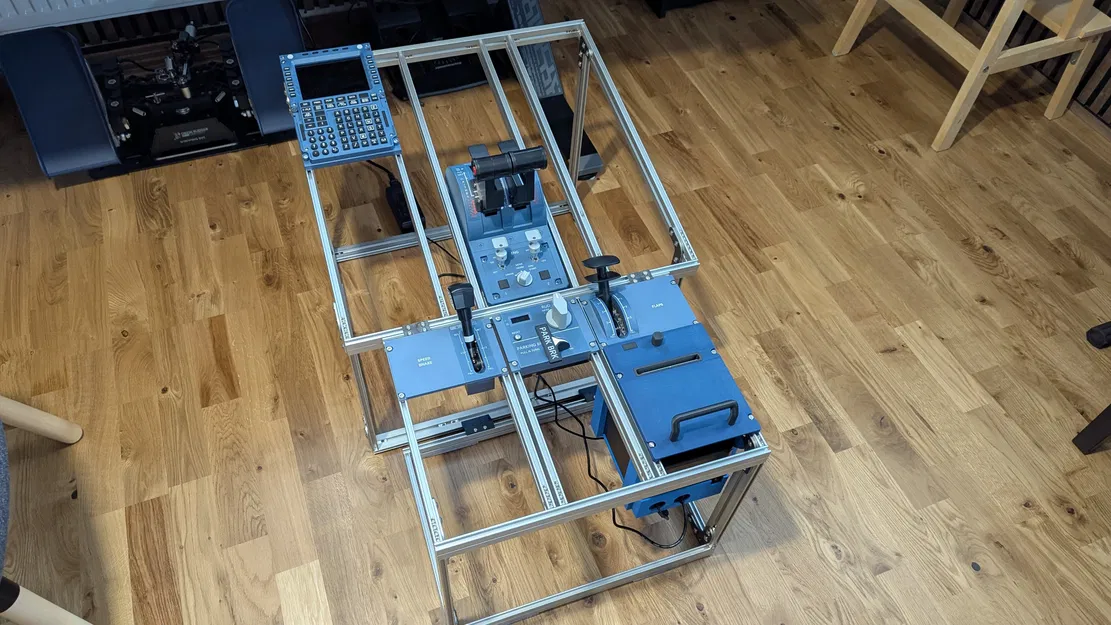 Bệ điều khiển (Pedestal) A320 bằng nhôm định hình - Image 1