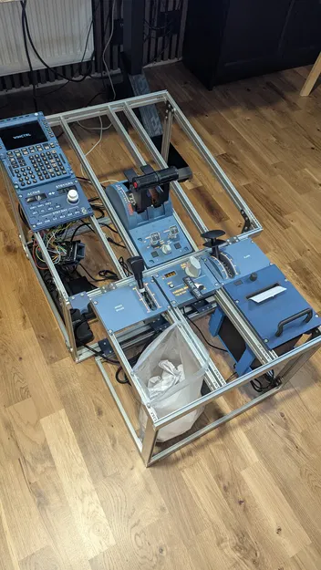 Bệ điều khiển (Pedestal) A320 bằng nhôm định hình - Image 3