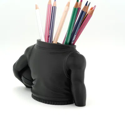 Ống Cắm Bút Cầu Thủ Bóng Rổ – Mô Hình 3D Đựng Bút Trang Trí Bàn Làm Việc