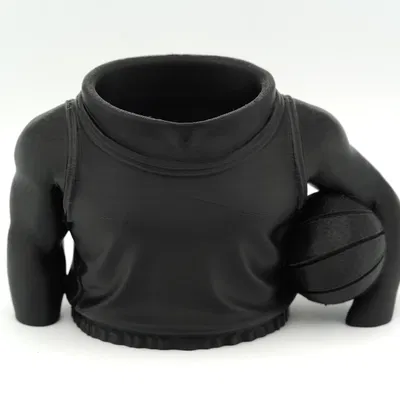 Ống Cắm Bút Cầu Thủ Bóng Rổ – Mô Hình 3D Đựng Bút Trang Trí Bàn Làm Việc