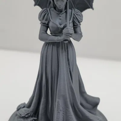 Tượng Quý Cô Cầm Ô – Mô hình nhân vật phong cách Bridgerton