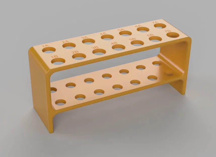 Giá Đỡ Ống Nghiệm 16 mm (14 Vị Trí, Có Đánh Dấu) - Image 1