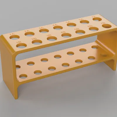 Giá Đỡ Ống Nghiệm 16 mm (14 Vị Trí, Có Đánh Dấu)