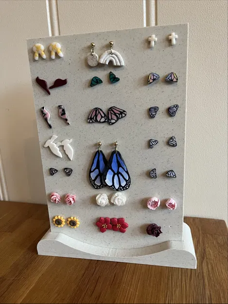 Giá treo bông tai in 3D tiện dụng cho bàn trang điểm - Image 1