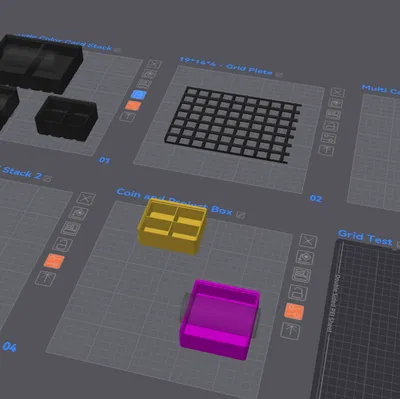 Khay đựng Machi Koro chuẩn Gridfinity