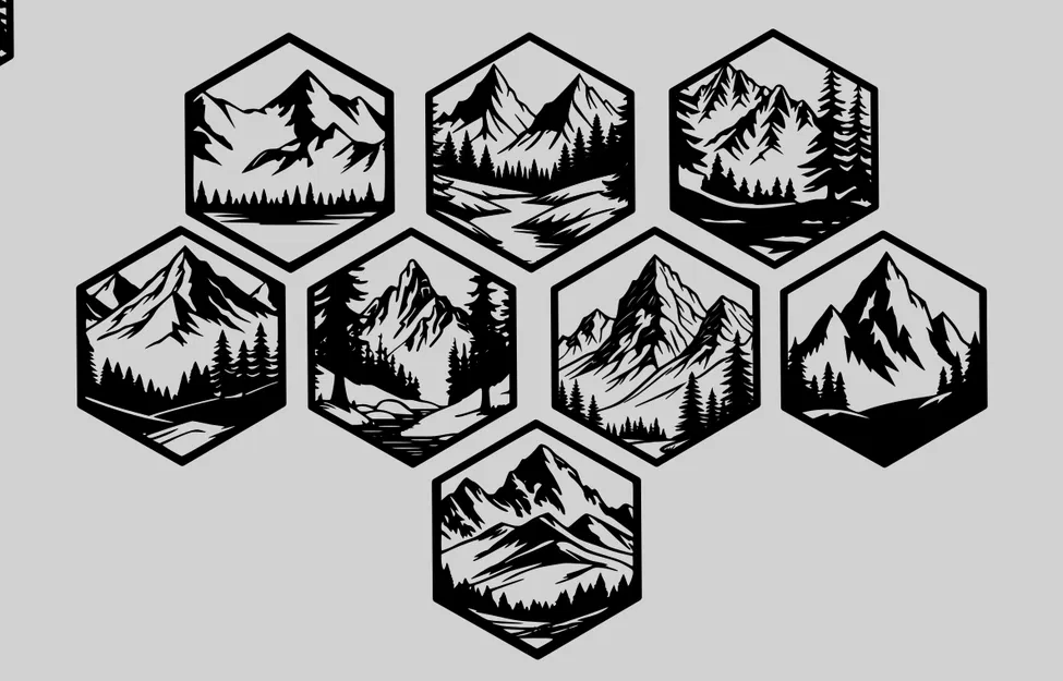 Bộ Sưu Tập Tranh Treo Tường Hình Lục Giác - Image 3