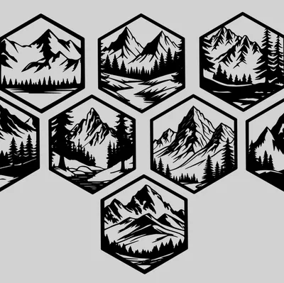 Bộ Sưu Tập Tranh Treo Tường Hình Lục Giác