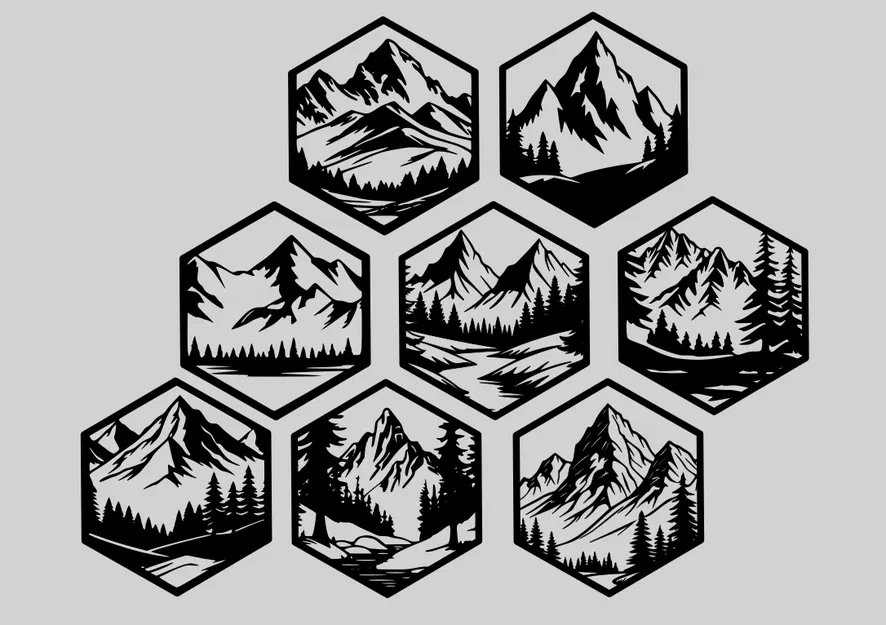 Bộ Sưu Tập Tranh Treo Tường Hình Lục Giác - Image 4