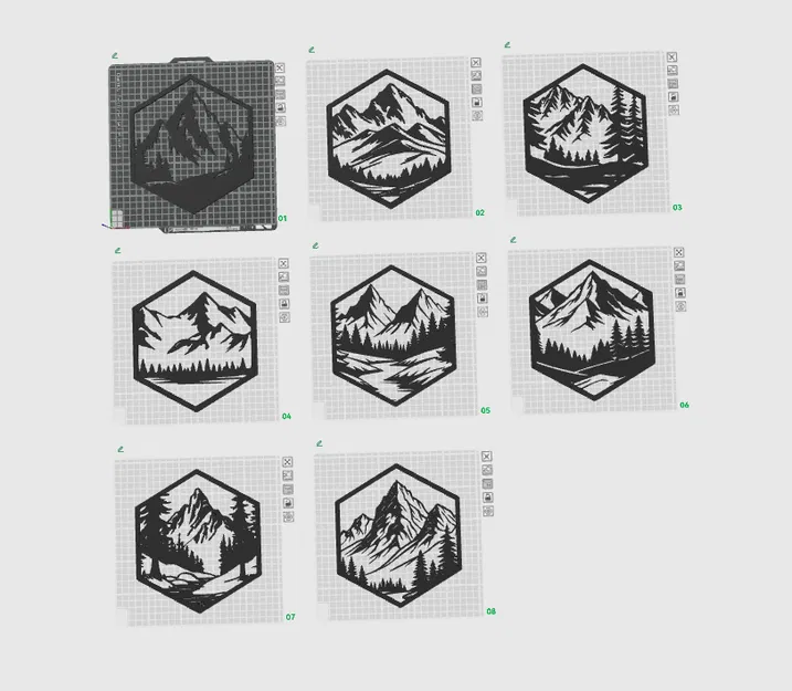 Bộ Sưu Tập Tranh Treo Tường Hình Lục Giác - Image 5