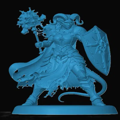 Mô hình Tiefling Cleric - Nhân vật tu sĩ chiến binh cho D&D