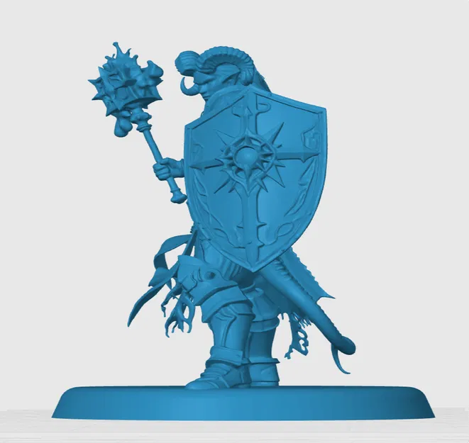 Mô hình Tiefling Cleric - Nhân vật tu sĩ chiến binh cho D&D - Image 2