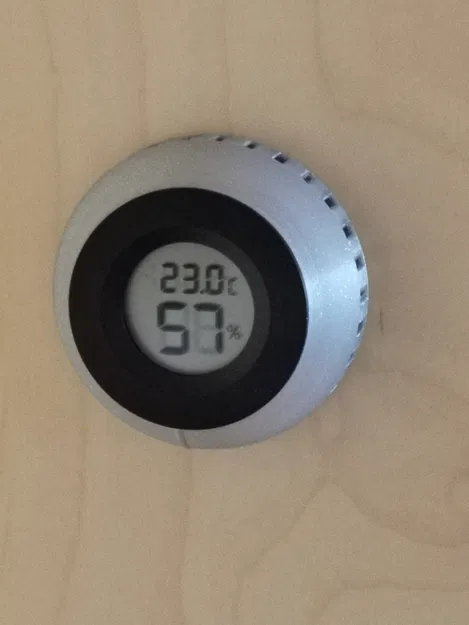 Vỏ hộp gắn tường cho đồng hồ đo nhiệt độ / độ ẩm (dạng tròn) - Image 2