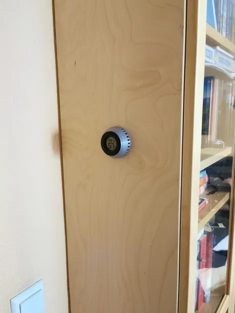 Vỏ hộp gắn tường cho đồng hồ đo nhiệt độ / độ ẩm (dạng tròn) - Image 5